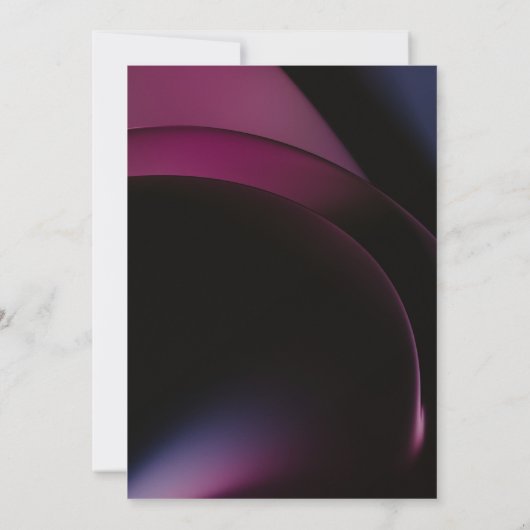 Elegant Moody Dark Paarse Geometrische Arches brui Kaart (Achterkant)