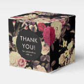 Elegant Moody Floral bruiloft dank u Bedankdoosjes (Voorkant Zijde)