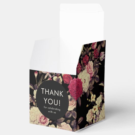 Elegant Moody Floral bruiloft dank u Bedankdoosjes (Geopend)