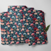 Elegant Moody Modern Lotus Bloem Patroon