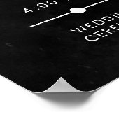 Elegant Moody Muted Rust Bourgondië Orde van Evene Poster (Hoek)