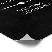 Elegant Moody Muted Rust Bourgondië Orde van Evene Poster (Hoek)