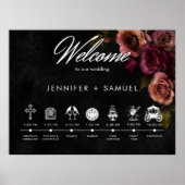 Elegant Moody Muted Rust Bourgondië Orde van Evene Poster (Voorkant)