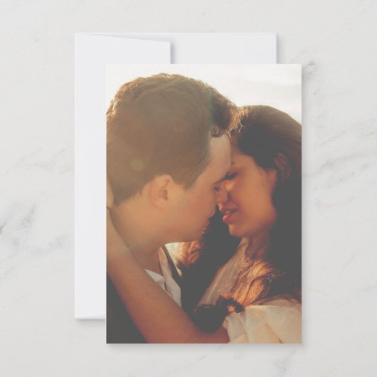 Elegant Moody Romantic Rozen Floral Foto Save The Date (Achterkant)