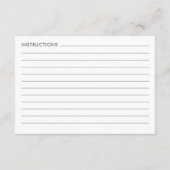 Elegant Moody Vibrant Harvest Bloemendouche Recept Informatiekaartje (Achterkant)