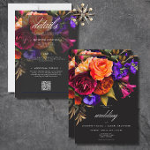Elegant Moody Vibrant Oogst Bloemen Alles In Een Kaart