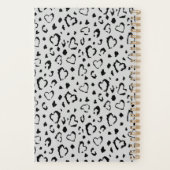 Elegant Mooi Grijs Goud Hart Naam Personaliseren Planner (Achterkant)