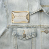 Elegant, mooi, perfect gele naamplaatje (In situ)