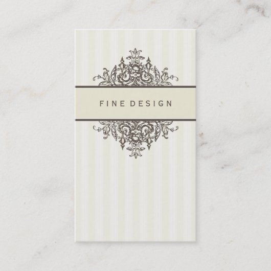 ELEGANT   mooi renaissance ivoor Visitekaartje (Voorkant)