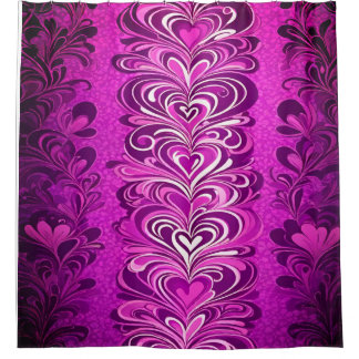 Elegant mooi roze douchegordijn