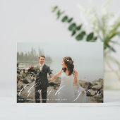 elegant mooi script bedankt foto (Staand voorkant)