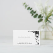 Elegant  mooie kunst Bezoek Kaart leest Visitekaartje (Staand voorkant)