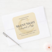 Elegant Moon & Stars Custom Holiday Candle Label (Envelop)