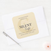 Elegant Moon & Stars Custom Holiday Candle Label (Envelop)