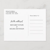 Elegant Moonlit Beach Bruiloft Save The Date Aankondigingskaart (Achterkant)