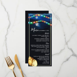 Elegant Moonlit Strand Bruiloft Menu