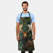 Elegant Moose William Morris Inspired Schort (Gedragen)