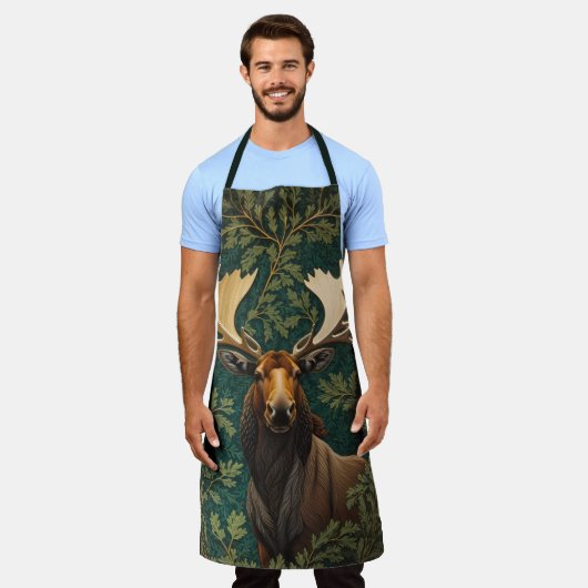 Elegant Moose William Morris Inspired Schort (Gedragen)