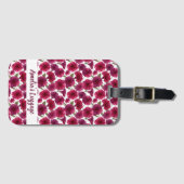 Elegant Morning Glory Pattern Bagagelabel (Voorkant (horizontaal))