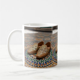 Elegant Moroccan Babouche & Zellij Mosaic Art Koffiemok