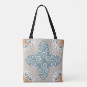 Elegant Moroccan Mosaic Tile Pattern Boho Chic Tote Bag (Achterkant)