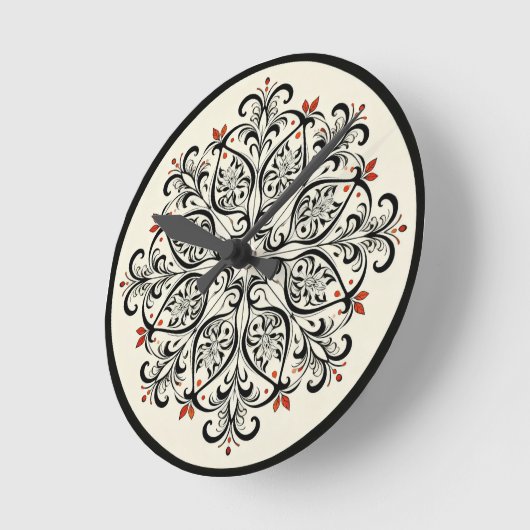Elegant Moroccan Zellige Wall Clock Ronde Klok (Hoek)