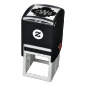 Elegant Morokkaans Vierblad 3 Initiaal Monogram #S Zelfinktende Stempel (Product)
