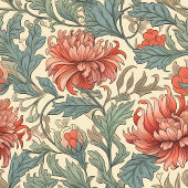 Elegant Morris Style Pimpernel Pattern Bad Handdoek