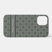 Elegant mos groen geometrisch Case-Mate iPhone case (Achterkant (horizontaal))