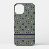 Elegant mos groen geometrisch Case-Mate iPhone case (Achterkant)