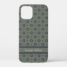 Elegant mos groen geometrisch Case-Mate iPhone case