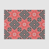 Elegant Mosaic Red White-decoupage Tissuepapier (Voorkant)