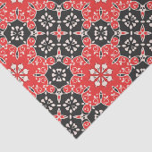 Elegant Mosaic Red White-decoupage Tissuepapier (Detail)