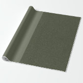 Elegant Moss Green Split Gift Wrap – Cadeaupapier (Uitgerold)