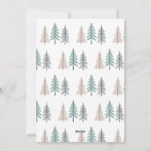 Elegant Most Wonderful Time Christmas Trees Feestdagenkaart (Achterkant)