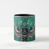 Elegant moth moon emerald night sparagelegant groe mok (Midden)