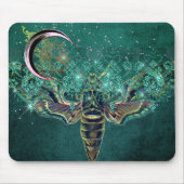 Elegant moth moon emerald night sparagelegant groe muismat (Voorkant)