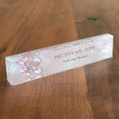 Elegant Mother-of-Pearl Lily Naambordje (Zijkant)