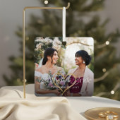Elegant Mother of the Bride Photo Memory Keepsake Metalen Ornament