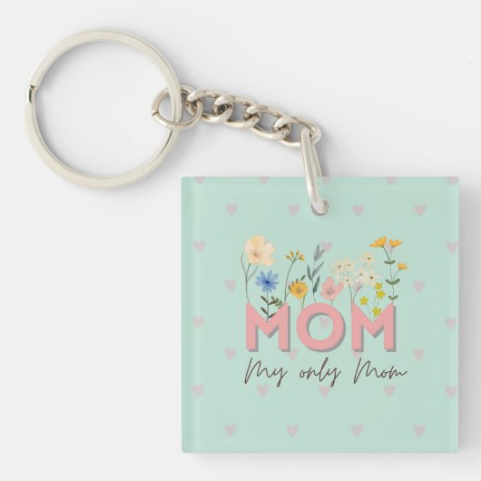 Elegant Mother’s Day Keychain Gift for Mom (Voorkant)