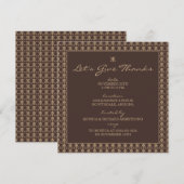 Elegant Motif Thanksgiving Invitaties Kaart (Voorkant / Achterkant)