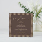 Elegant Motif Thanksgiving Invitaties Kaart (Staand voorkant)
