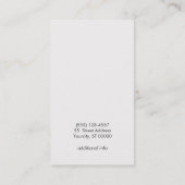 Elegant Motif Wood Grain: zwarte kleur Visitekaartje (Achterkant)