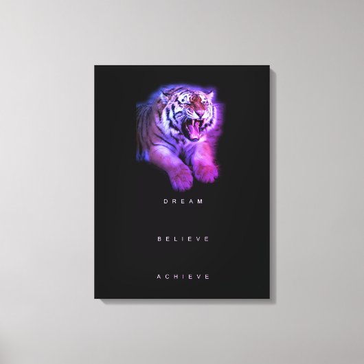 Elegant Motivatie prijsopgave Abstract Canvas Afdruk (Voorkant)