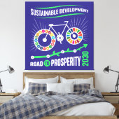 Elegant Motivational Office Corporate Holiday Gift Canvas Afdruk (Insitu (Slaapkamer))