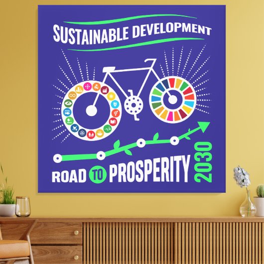 Elegant Motivational Office Corporate Holiday Gift Canvas Afdruk (Insitu (Woonkamer))