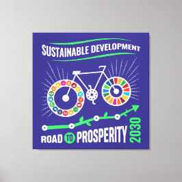 Elegant Motivational Office Corporate Holiday Gift Canvas Afdruk