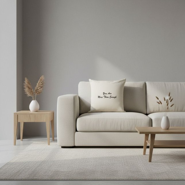 Elegant motivational quote typography modern kussen (Creator heeft geüpload)