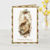 Elegant Mount Carmel Jesus Gold Floral Kaart (Gele Bloem)