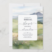 Elegant Mountain Meadow Vrijgezellenfeest Kaart (Voorkant)